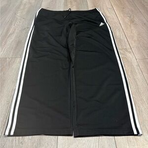 Men’s Black Y2K Adidas SweatPants Size XL Baggy Fit Wide Leg